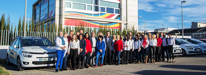 Our team outside the office