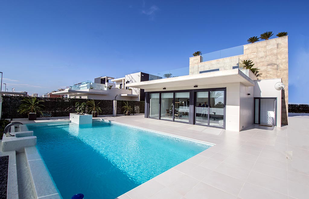 Designer villa with private swimming pool and sea views in Campoamor