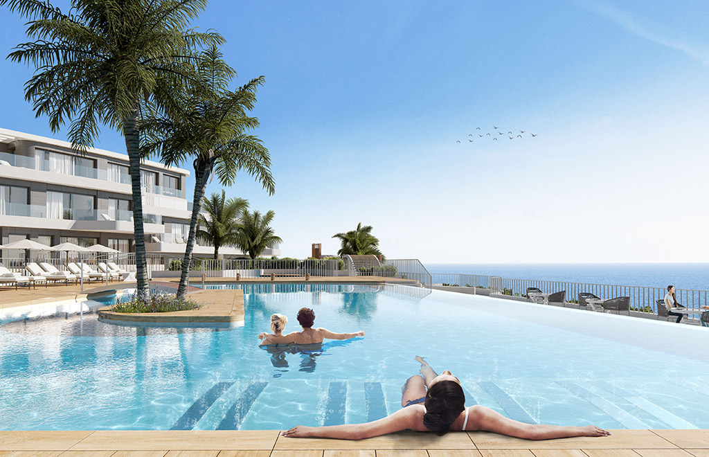 Top floor apartment with 3 bedrooms, spacious terrace and sea views in Águilas