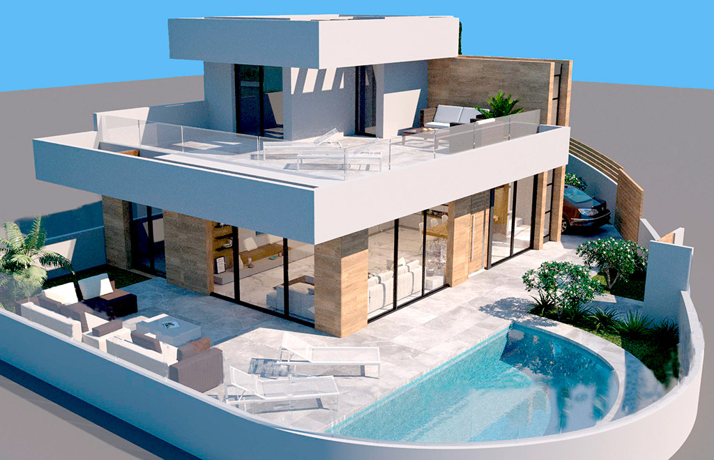 Modern villa with 3 bedrooms and private pool in La Marquesa Golf, Rojales