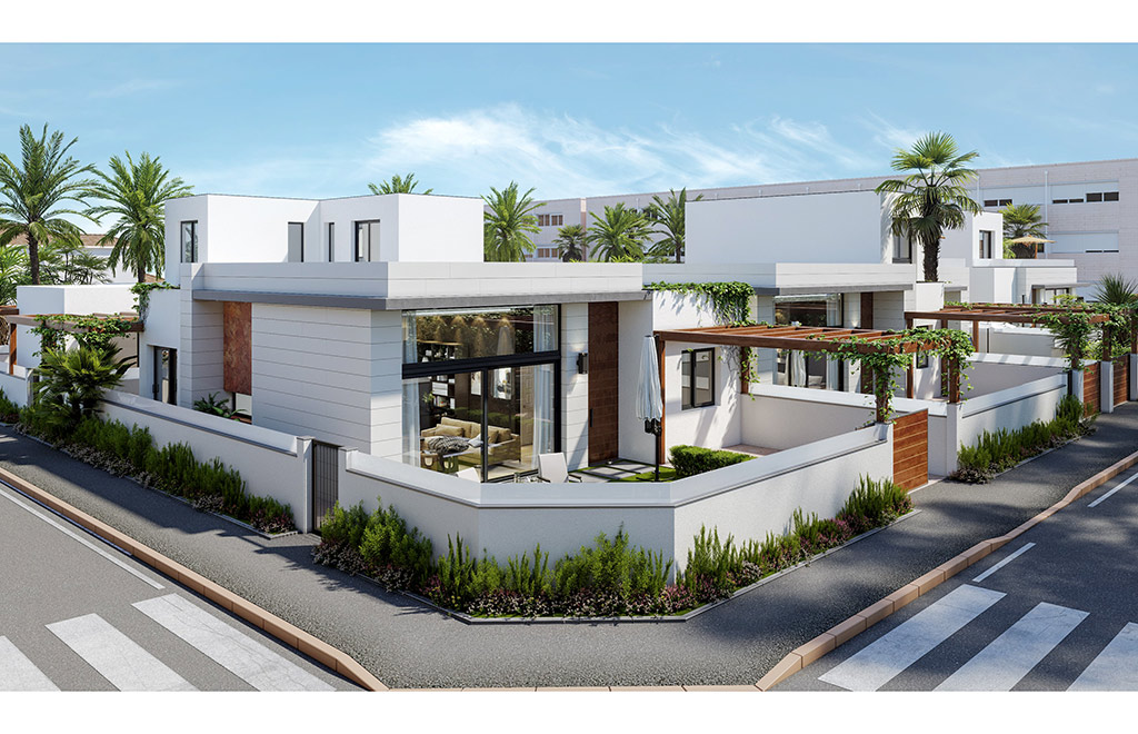Villa on one level close to the beach in Pilar de la Horadada
