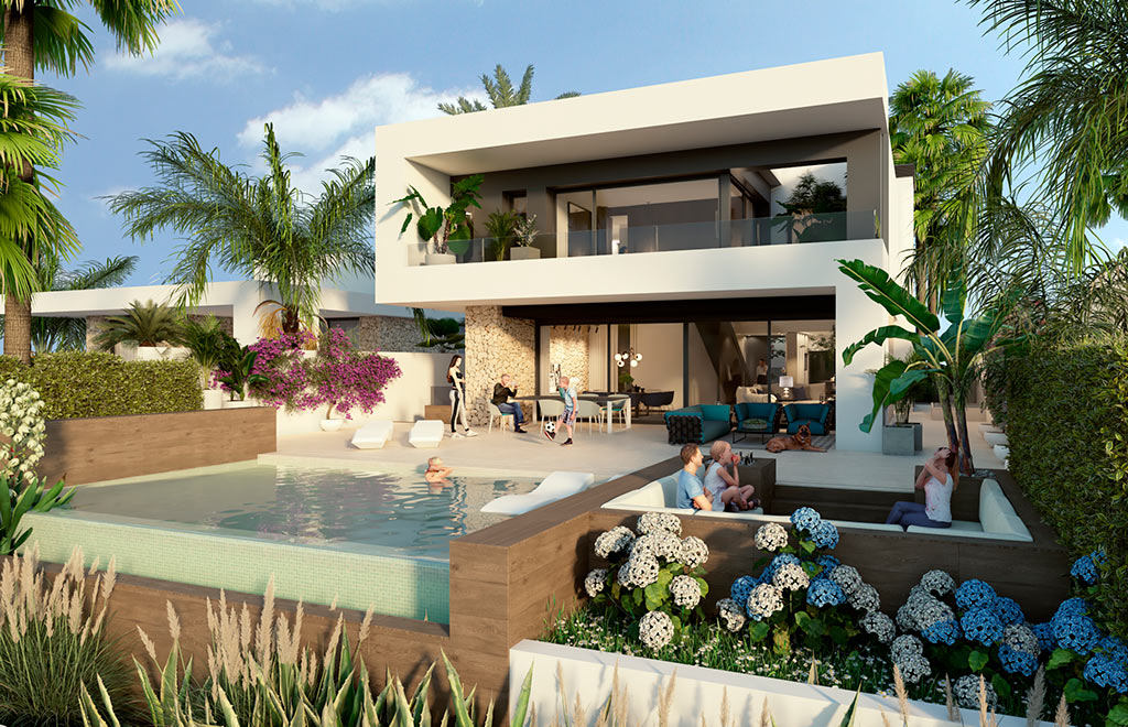 Frontline golf villa with basement and private pool in La Finca Golf