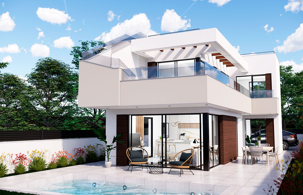 Villa with private pool in Lo Romero Golf, Pilar de la Horadada