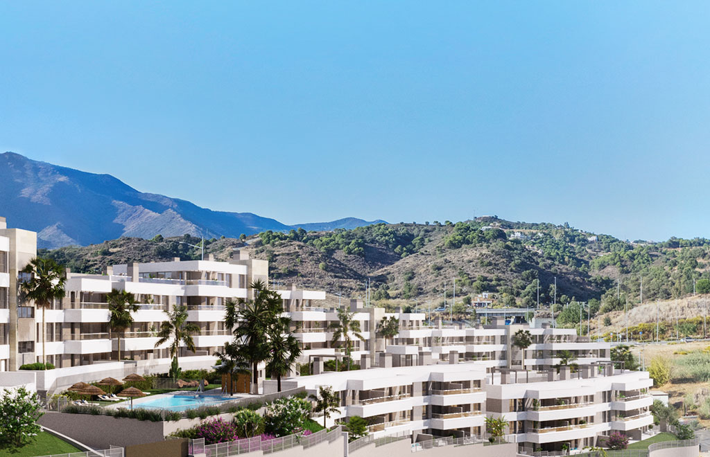 Apartamentos de planta baja a 1,2 km de la playa en Estepona