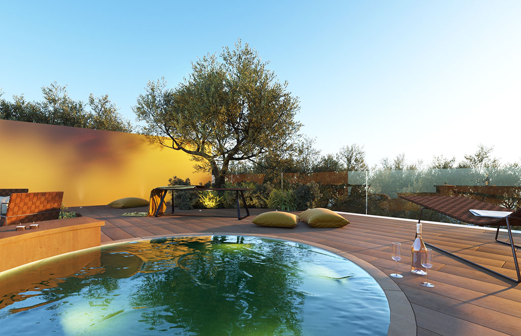 Ground floor apartments with 3 bedrooms and private pool in Fuengirola