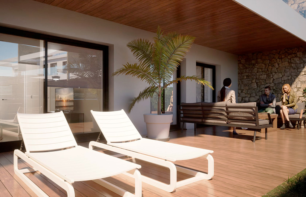 Apartamento en planta baja con jardín privado en Finestrat