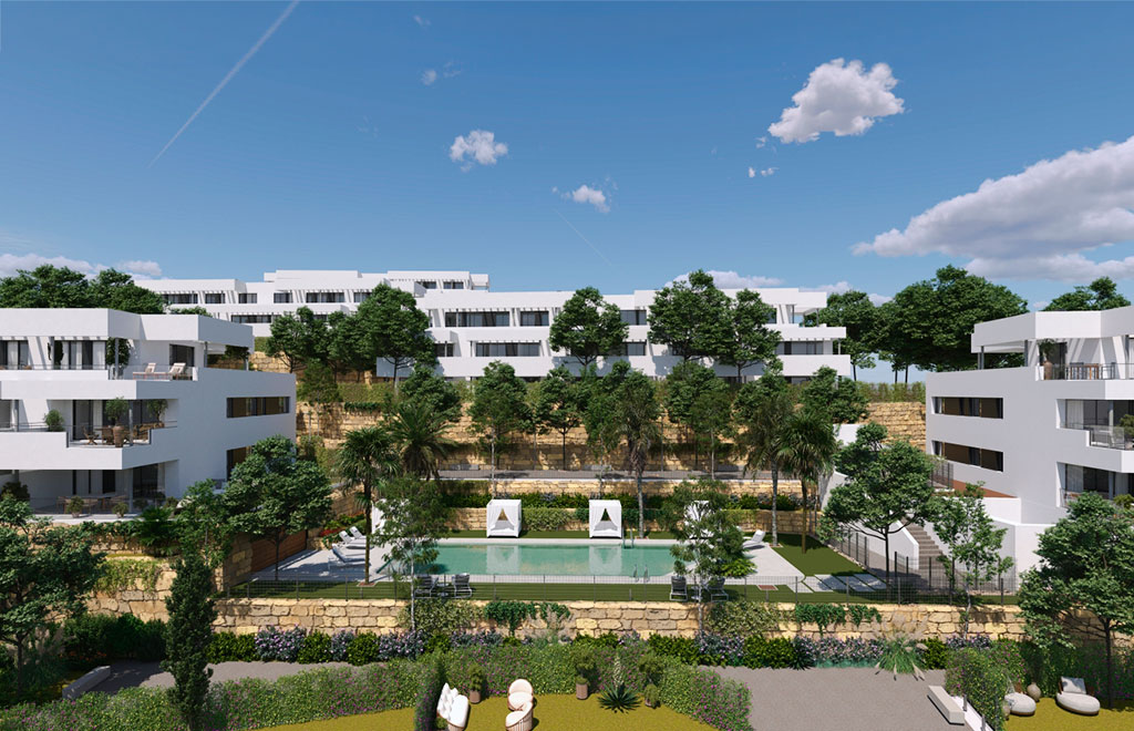 Modernos apartamentos en residencial privado en Casares
