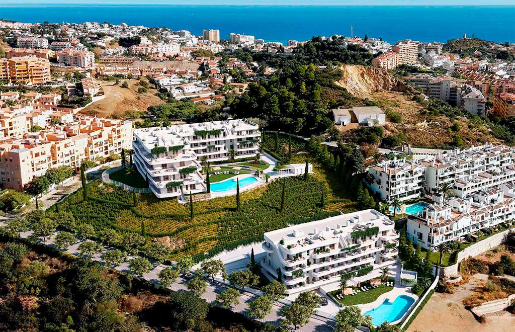 Apartamentos de 3 dormitorios a 1200 metros de la playa en Fuengirola