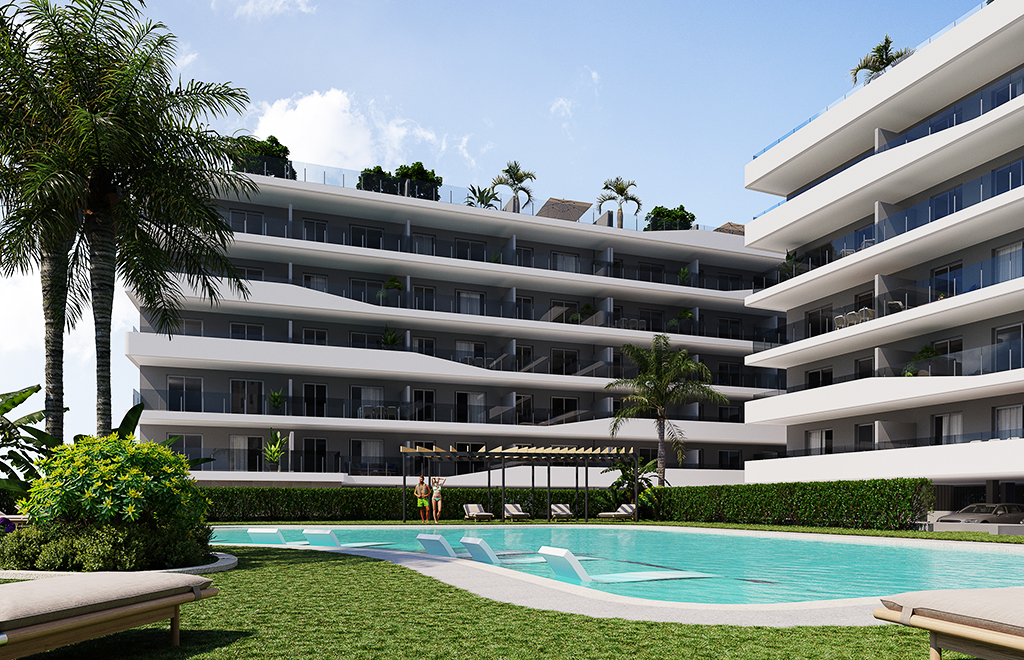 Apartamentos de 3 dormitorios a 150 metros de la playa en Santa Pola