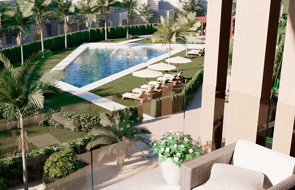 Áticos con 3 dormitorios y amplia terraza en Santa Rosalía Lake & Life Resort