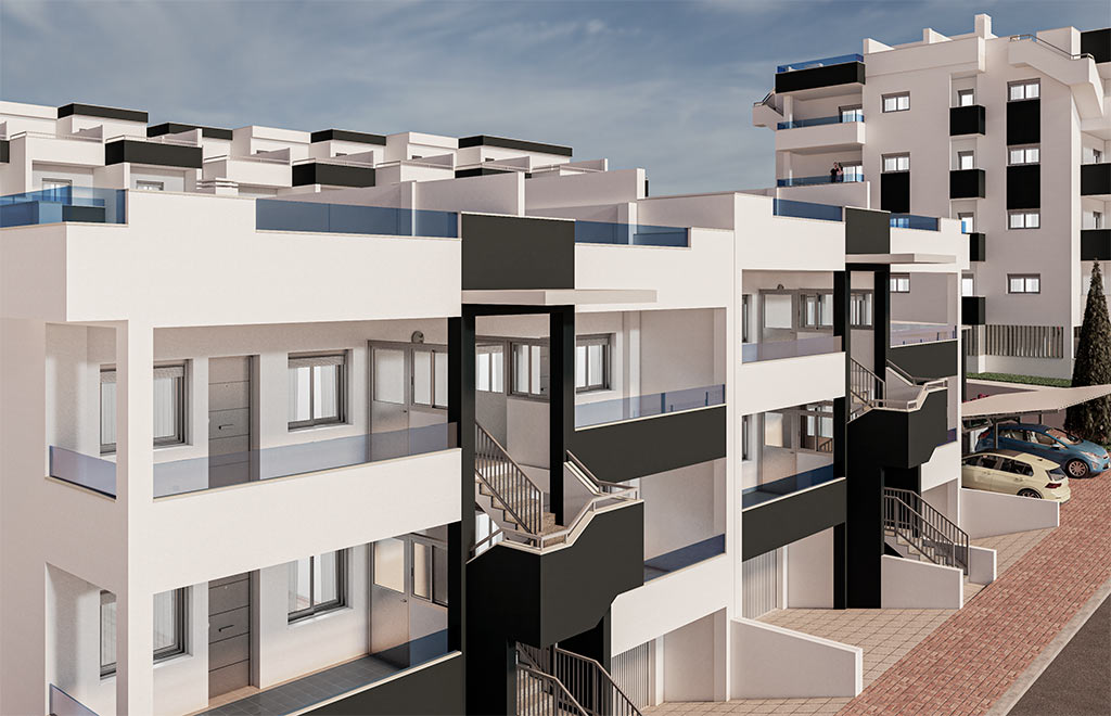 Apartment with private solarium in Los Altos, Torrevieja