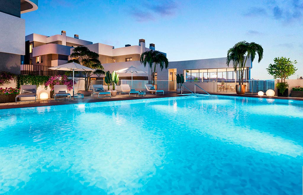Apartamentos de 3 dormitorios con amplia terraza cerca de Marbella