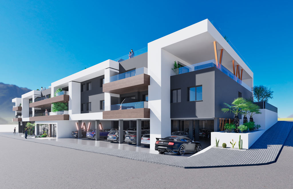 Apartments with private solarium in Benijófar