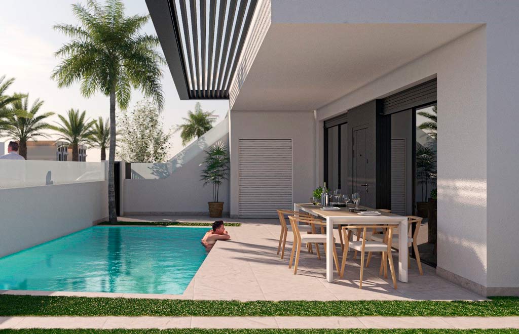 Ground floor apartment with 3 bedrooms and private pool in San Pedro del Pinatar