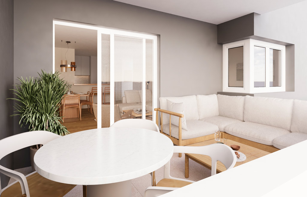 Apartment with 3 bedrooms, 250m from the beach in Águilas