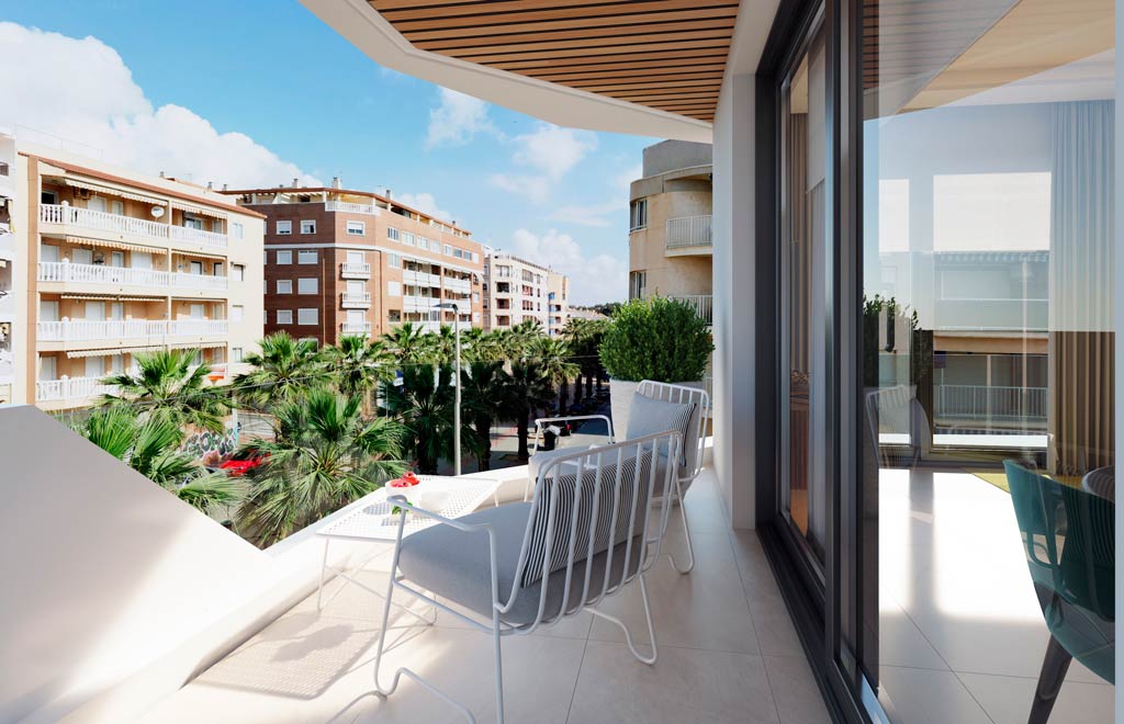Modern apartments 125m from the beach in Guardamar del Segura