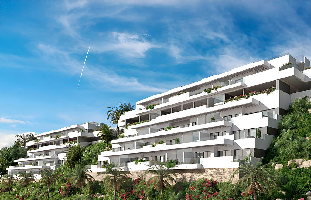 Apartments with sea views close to golf in La Cala de Mijas