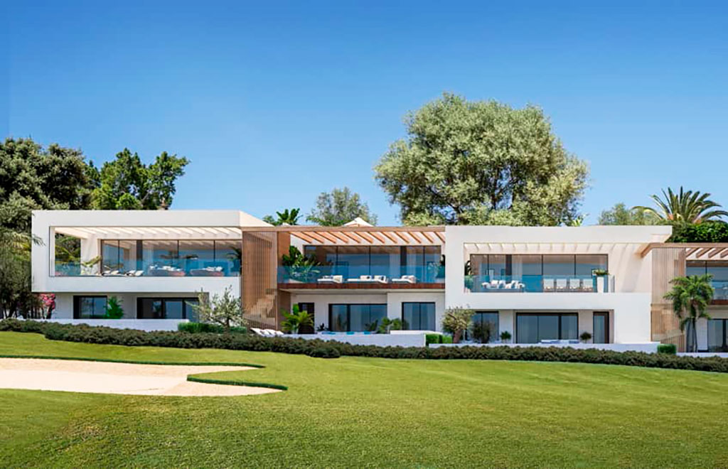 Frontline-golf terraced villas with 3 bedrooms close to La Cala de Mijas