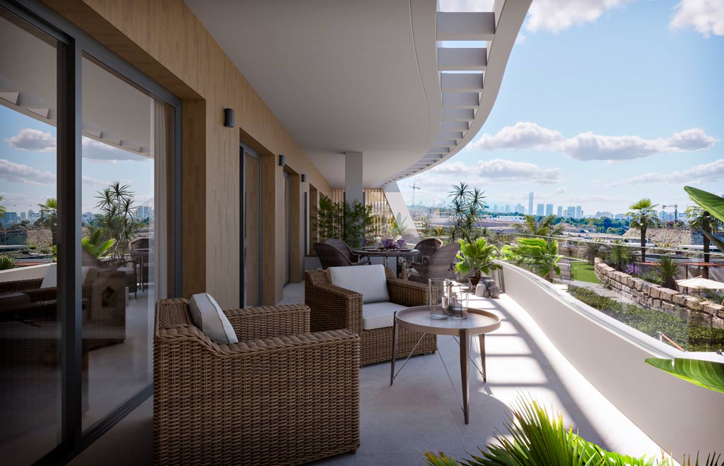 Apartamento de 3 dormitorios y vistas panorámicas en Finestrat