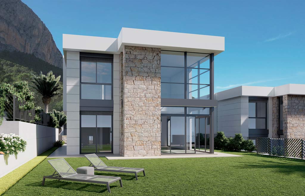 Villa with 4 bedrooms and panoramic sea views in Polop