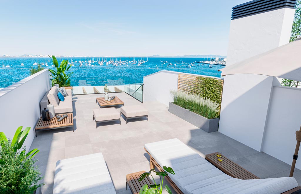 Beachfront apartment on the top floor in San Pedro del Pinatar