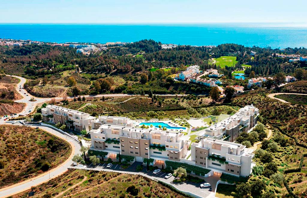 Apartment with 1 bedroom and sea views, close to the golf course in Mijas Costa
