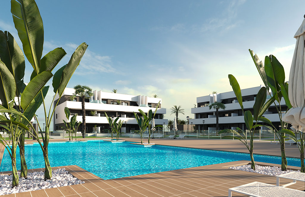 Apartment with 3 bedrooms and large terrace in El Raso, Guardamar