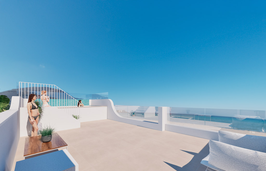 Apartment with private solarium, 300m from the beach in Torre de la Horadada