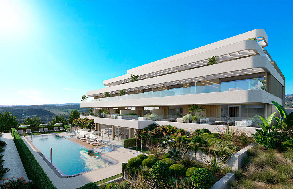 Apartment with terrace, 350m from the beach in Estepona