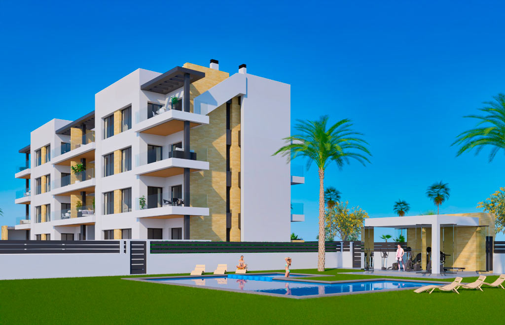 Penthouse with private solarium, 600m from the beach in Torrevieja