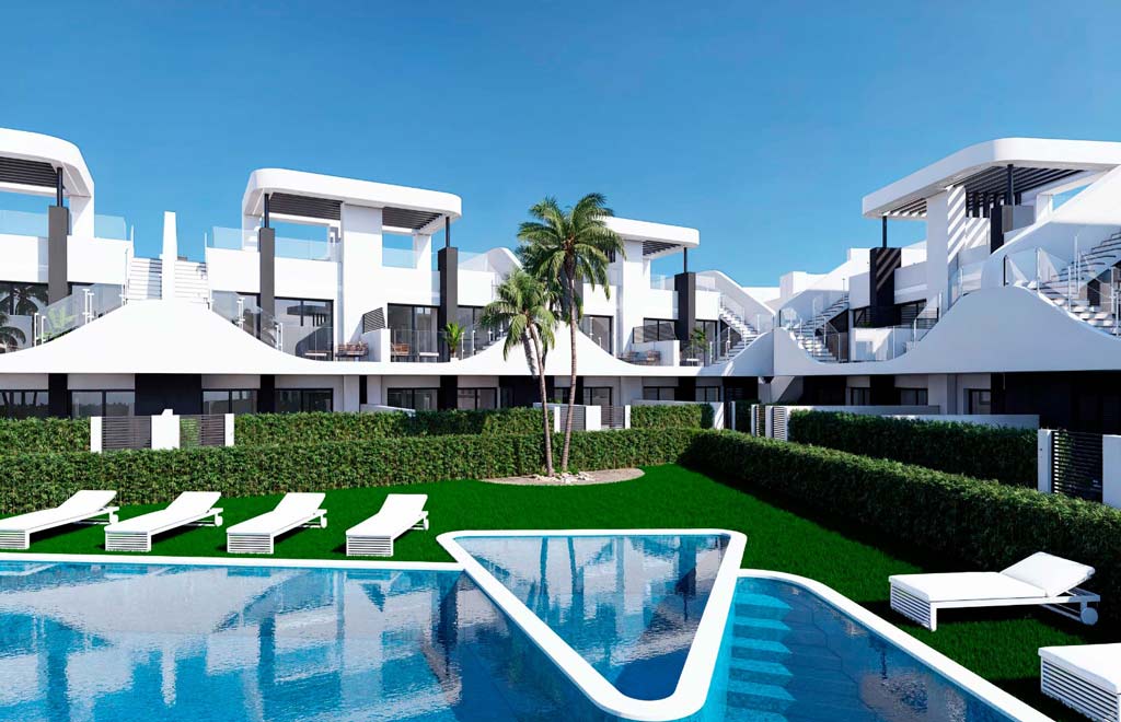 Apartments on the ground floor with a private garden in San Fulgencio
