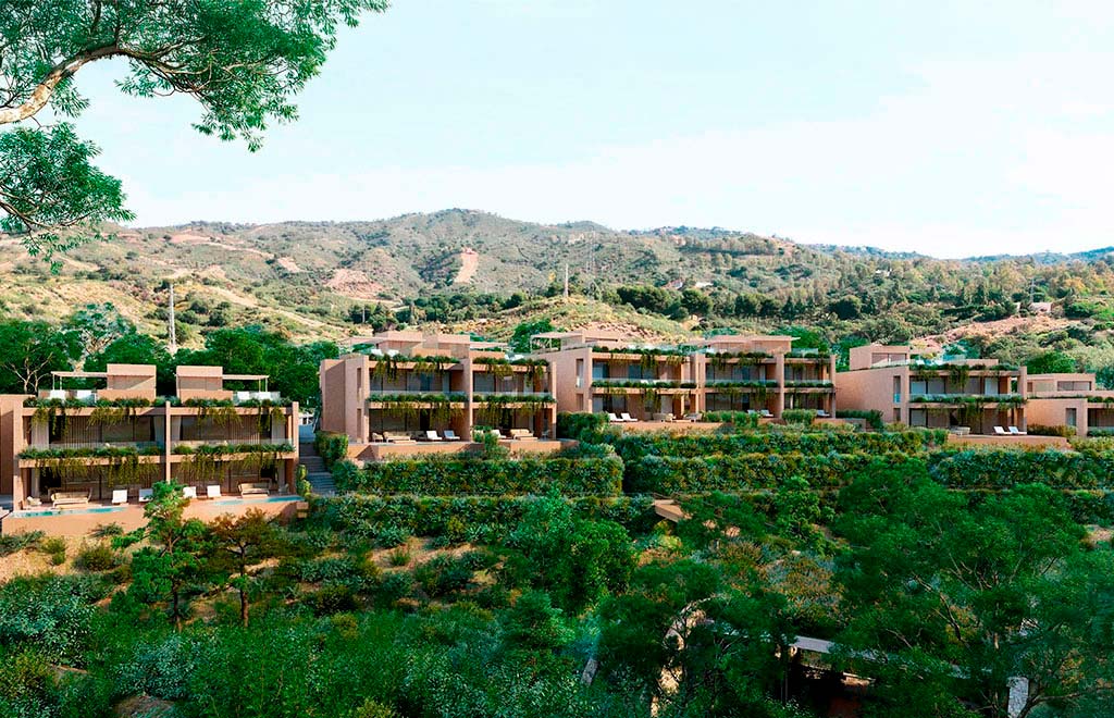 Apartments with 3 bedrooms, garden and private pool in Marbella