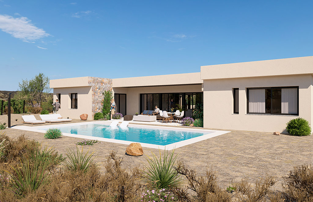 Chalet con vistas panorámicas a los viñedos de Yecla, Murcia