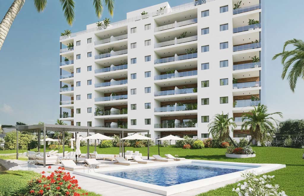 Ground-floor apartments with private gardens in Cala de Finestrat, Villajoyosa
