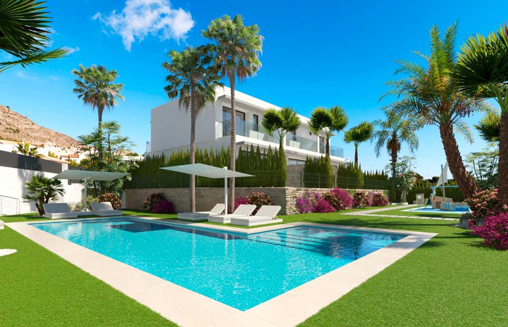 Exclusive terraced villas with spectacular views in Finestrat