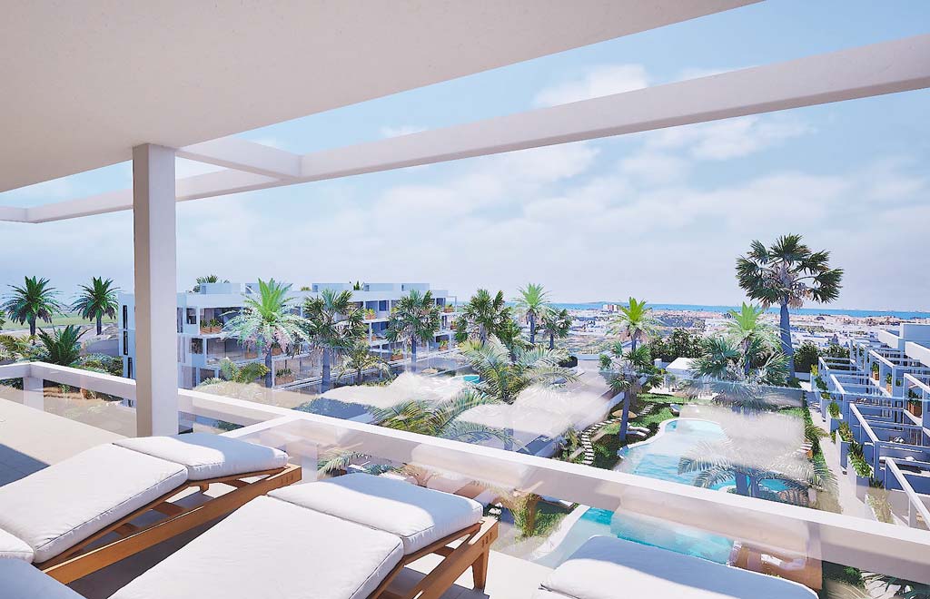 Penthouse with 3 bedrooms, solarium and sea views in Mar de Cristal