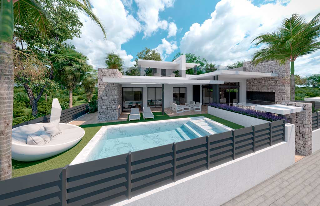 Villa en Santa Rosalía con 3 dormitorios, sótano y solárium de 102 m²