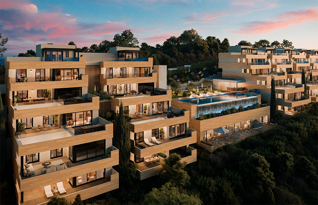 Apartments with 3 bedrooms in Marbella with sea views and a social club