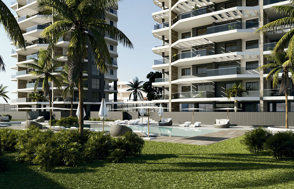Apartamentos de 3 dormitorios a 300 metros de la playa en Calpe