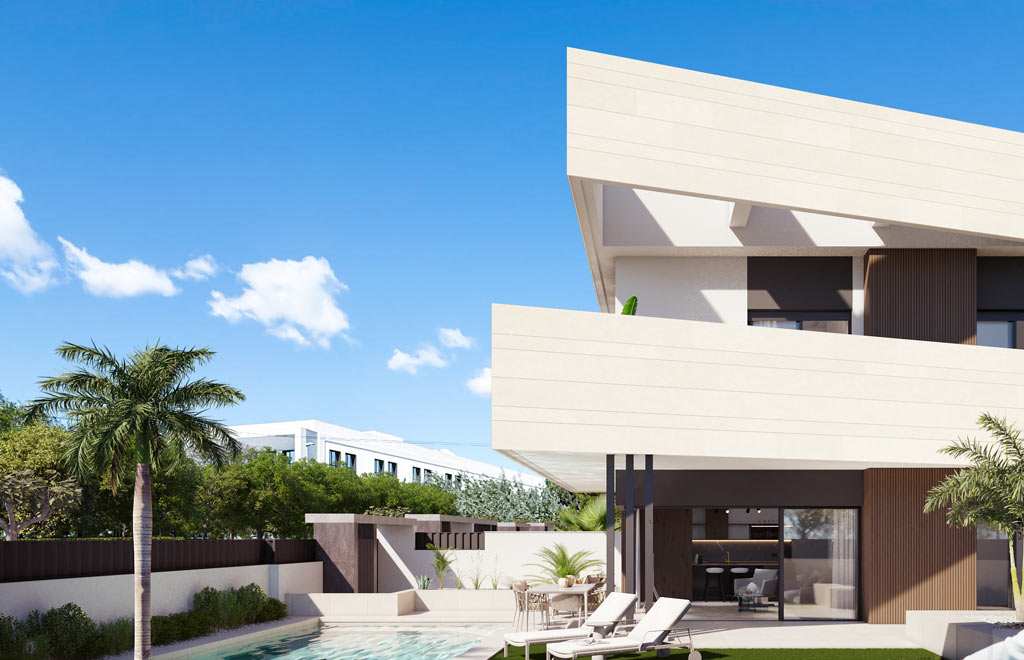Villa pareada en Pilar de la Horadada con jardín y 3 dormitorios