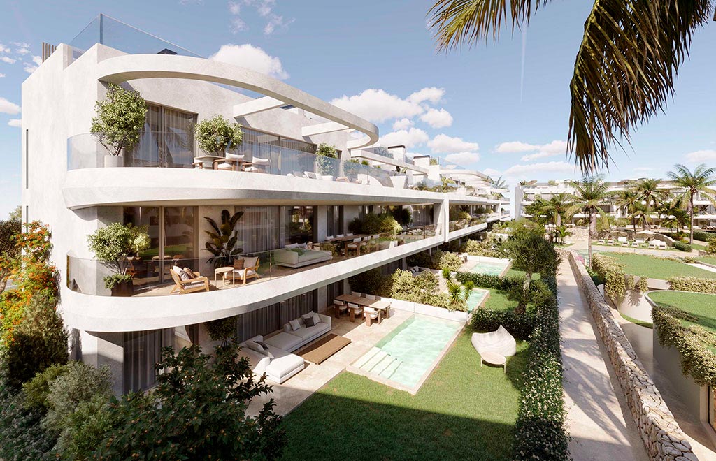 Dúplex en Estepona con 3 dormitorios, sótano y piscina