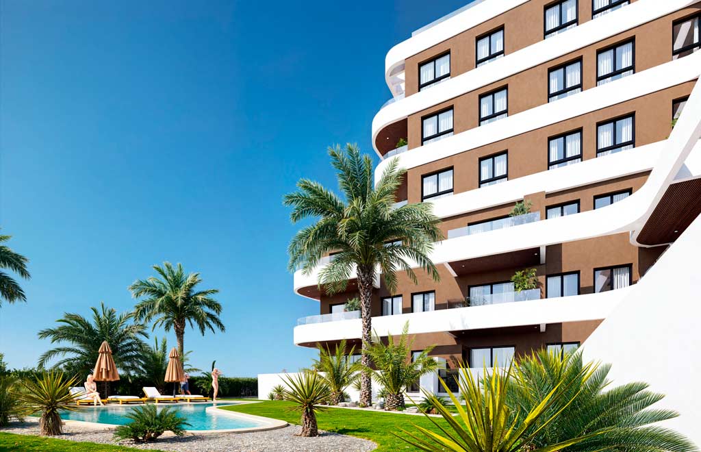 Apartment in Guardamar del Segura with 2 bedrooms and sea views