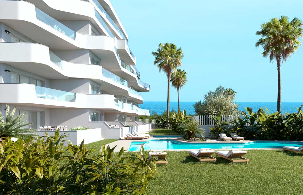 Apartamento turístico en Mil Palmeras con vistas al mar, a 200 m de la playa 