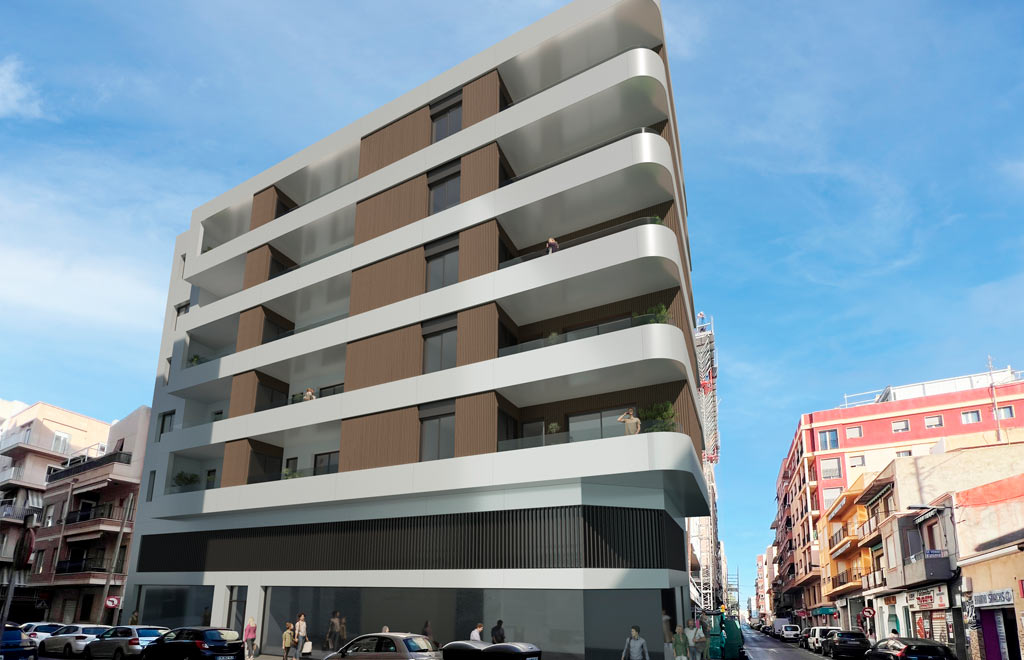Apartments in Santa Pola with sunny terrace, 500m from the beach