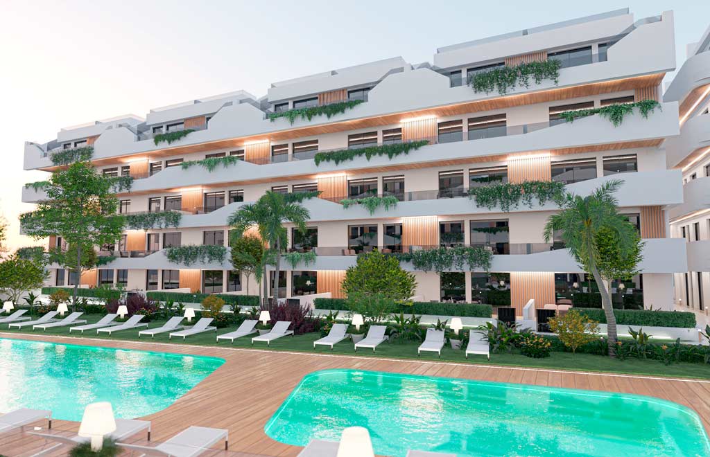Tourist penthouse in Santiago de la Ribera with rooftop terrace near the beach