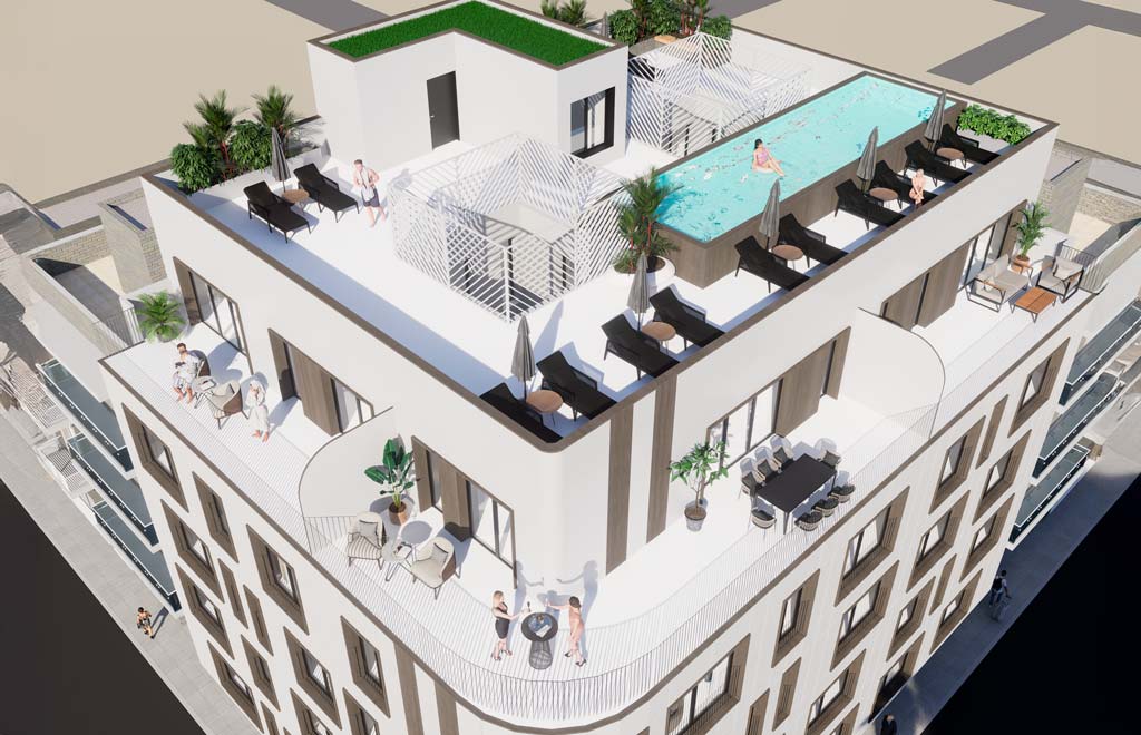 Ático de 3 dormitorios en Torrevieja, a 60 m de la playa