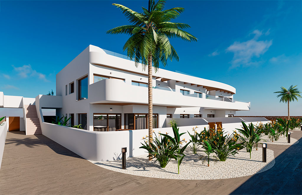 Top floor apartment in Los Alcázares with private rooftop terrace