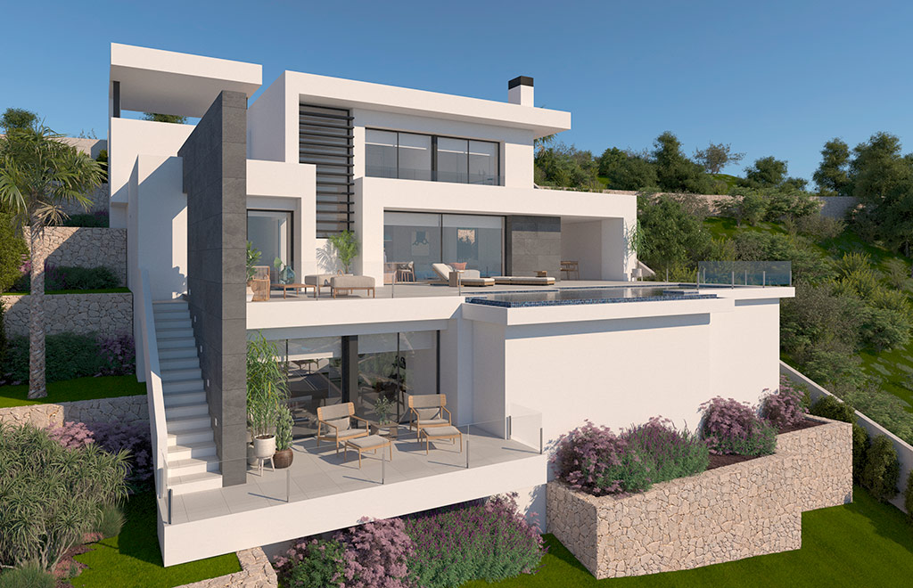 Luxury villa with 3 bedrooms and panoramic sea views in Cumbre del Sol