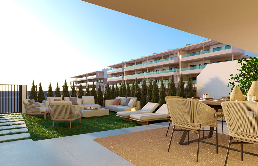 Corner ground-floor apartment with 3 bedrooms and garden in Torrevieja