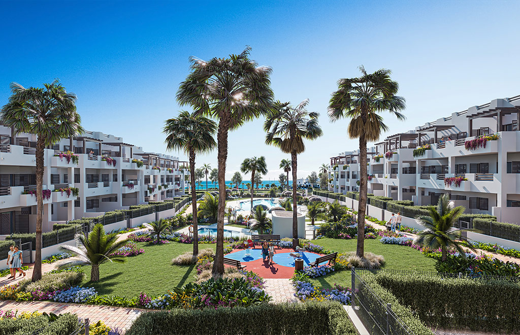 Ground-floor apartment with 1 bedroom and spacious terrace, close to the beach in Mar de Pulpí